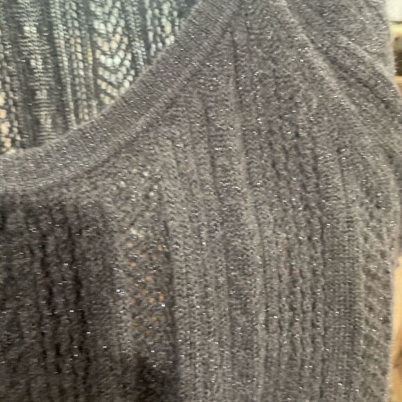 Sweater Express Design Studio Size Sm Dark Grey /Silver Fleck Accents - Picture 4 of 5